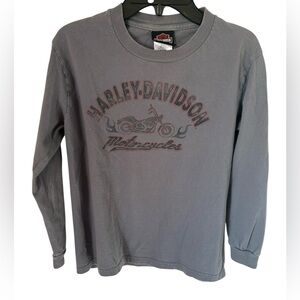Boys Harley-Davidson Gray Long Sleeve Shirt